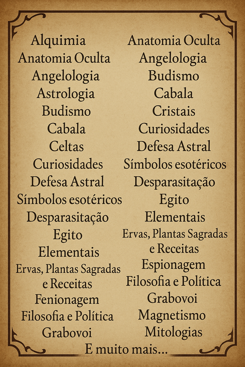 Conteúdo do material